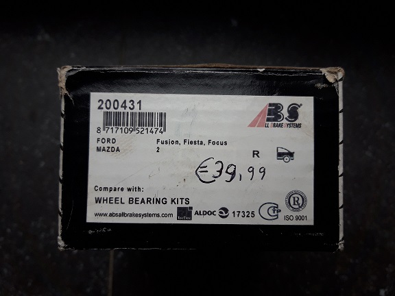 All Brake Systems 200431 / Wiellagerset / Radlager / Wheel Bearing Kit / Ford / Mazda