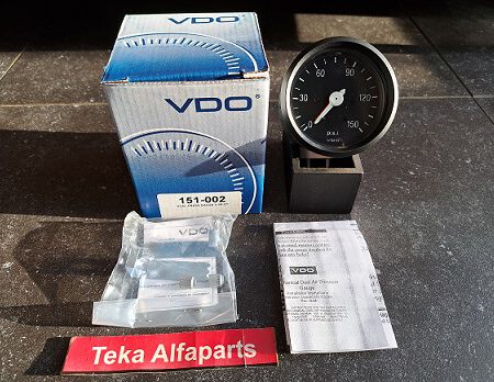 VDO Drukmeter 150-002 / Druckanzeige / Dual Pressure Gauge 3-1/8 CP