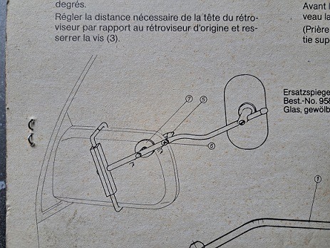 Hagus Huckepack Caravanspiegel Best.No. 6415 / Zusatzspiegel / Mirror