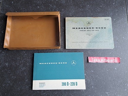 Mercedes-Benz 200 D / Mercedes-Benz 220 D / Betriebsanleitung / Instruktionsbok / Omistajan käsikirja / Instruktionsbog / Handleiding / Mercedes-Benz Type 200 - 200 D - 220 - 220 D / Catalog >>B