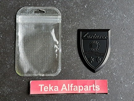 Lorinser / Logo / Embleem / Emblem / Badge / Mat zwart / Matt black / Kofferbak / Trunk /