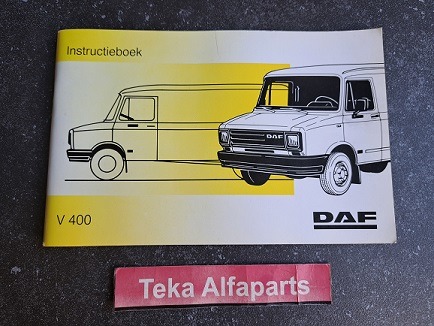 Daf V400 Instructieboek - Manual - DW030755