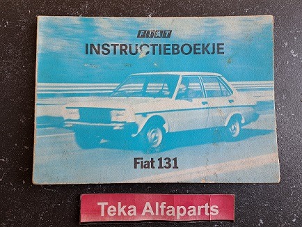 Fiat 131 Mirafiori / Instructieboekje / SO-10-80