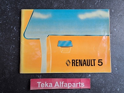 Renault 5 / Instructieboekje / NE390780779 │ 7701443605