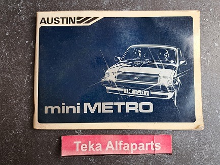 Austin Mini Metro - Instructieboekje - Manual - AKM 4789